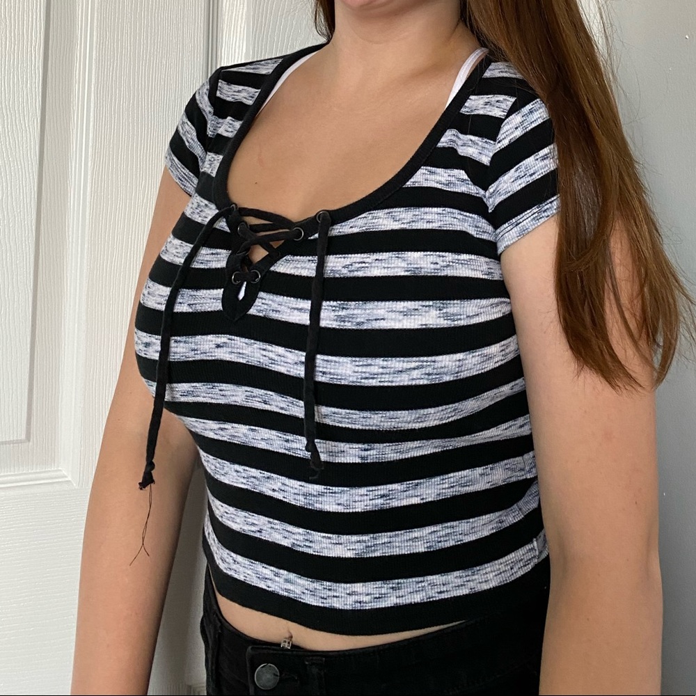 Striped Crop Top